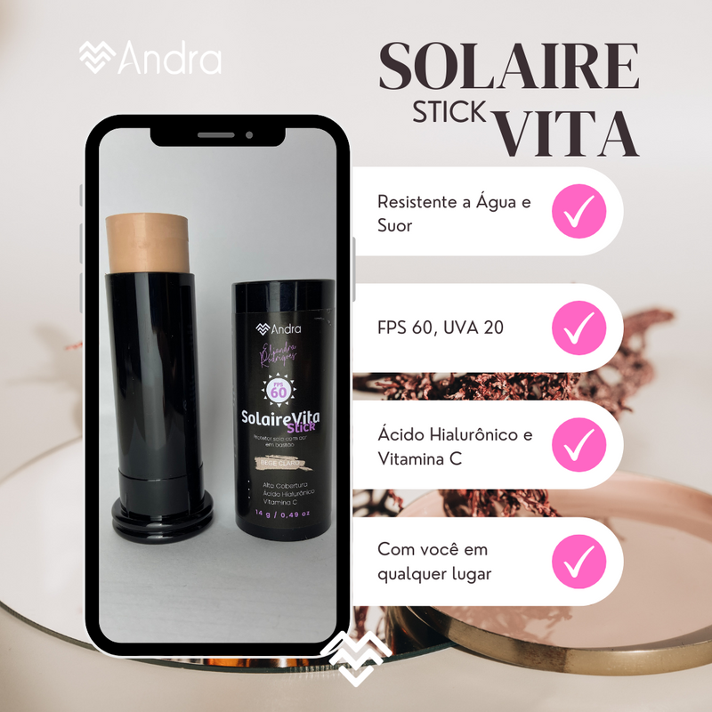 KIT SKIN CARE ANDRA - RÉNOVER+SOLAIRE E FEMME VITA (GRÁTIS)